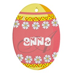 Easter Egg Hunter Oval Ornament by strawberrymilkstore8