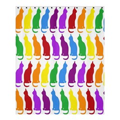 Rainbow Colorful Cats Wallpaper Pattern Shower Curtain 60  X 72  (medium)  by Simbadda