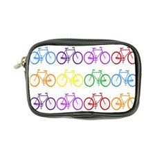 Rainbow Colors Bright Colorful Bicycles Wallpaper Background Coin Purse by Simbadda