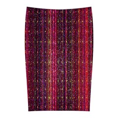 Colorful And Glowing Pixelated Pixel Pattern Midi Pencil Skirt by Amaryn4rt