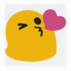 Happy Heart Love Face Emoji Medium Glasses Cloth by Alisyart