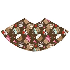 Colorful Pattern Of Tasty Cupcakes Skater Skirt by CoolDesigns