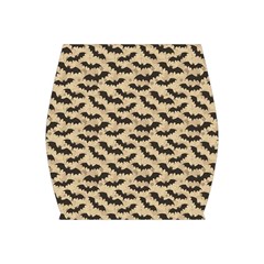 Brown Bats Design Pattern Bodycon Skirt by CoolDesigns