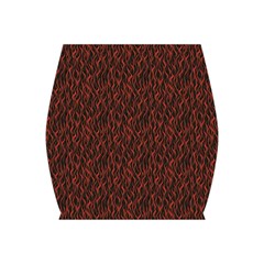 Dark Red Flame Hell Fire Seamless Bodycon Skirt by CoolDesigns