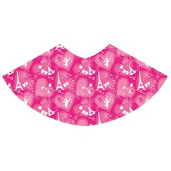 Pink Love Concept Pattern With Lace Hearts Skater Skirt by CoolDesigns