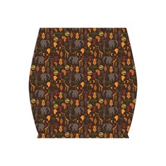 Brown African Ethnic Pattern With Stylized Bodycon Skirt by CoolDesigns