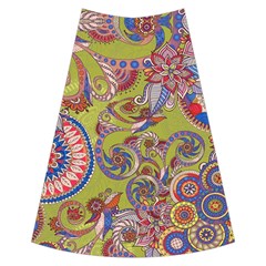 Olive Paisley Maxi Skirt by CoolDesigns