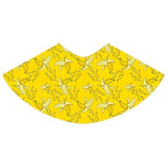 Yellow Pattern Banana And Splashes Skater Skirt by CoolDesigns