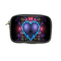 Blue Heart Fractal Image With Help From A Script Coin Purse by Simbadda