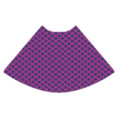Polka Dot Purple Blue High Waist Skirt by Mariart