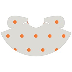 Diamond Polka Dot Grey Orange Circle Spot A-line Pocket Skirt by Mariart