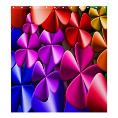 Colorful Flower Floral Rainbow Shower Curtain 66  X 72  (large)  by Mariart