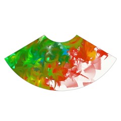 Digitally Painted Messy Paint Background Textur A-line Skirt by Nexatart
