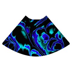 Glowing Fractal C High Waist Skirt by Fractalworld