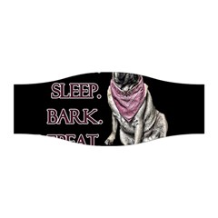 Eat, Sleep, Bark, Repeat Pug Stretchable Headband by Valentinaart