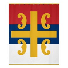 Flag Of The Serbian Orthodox Church Shower Curtain 60  X 72  (medium)  by abbeyz71