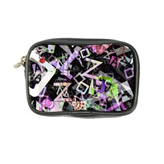 Chaos With Letters Black Multicolored Coin Purse by EDDArt