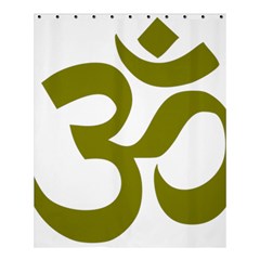 Hindi Om Symbol (olive) Shower Curtain 60  X 72  (medium)  by abbeyz71