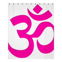 Hindu Om Symbol (pink) Shower Curtain 60  X 72  (medium)  by abbeyz71