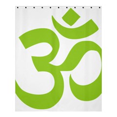 Hindu Om Symbol (lime Green) Shower Curtain 60  X 72  (medium)  by abbeyz71