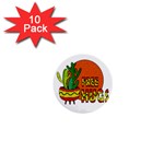 Cactus - free hugs 1  Mini Buttons (10 pack) 