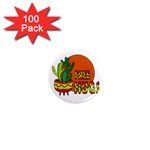 Cactus - free hugs 1  Mini Magnets (100 pack) 
