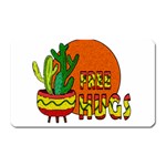 Cactus - free hugs Magnet (Rectangular)