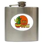 Cactus - free hugs Hip Flask (6 oz)