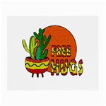 Cactus - free hugs Small Glasses Cloth