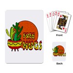 Cactus - free hugs Playing Card