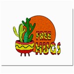 Cactus - free hugs Mini Button Earrings