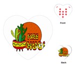 Cactus - free hugs Playing Cards (Heart) 