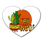 Cactus - free hugs Heart Mousepads