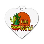 Cactus - free hugs Dog Tag Heart (One Side)