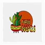 Cactus - free hugs Medium Glasses Cloth (2-Side)
