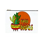 Cactus - free hugs Cosmetic Bag (Large) 
