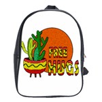 Cactus - free hugs School Bags(Large) 