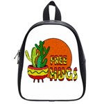 Cactus - free hugs School Bags (Small) 