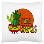 Cactus - free hugs Large Cushion Case (Two Sides)
