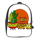 Cactus - free hugs School Bags (XL) 