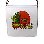 Cactus - free hugs Flap Messenger Bag (L) 