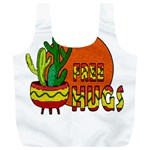 Cactus - free hugs Full Print Recycle Bags (L) 