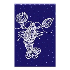 Cancer Zodiac Star Shower Curtain 48  X 72  (small)  by Mariart