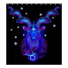 Sign Capricorn Zodiac Shower Curtain 66  X 72  (large)  by Mariart