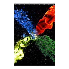 Perfect Amoled Screens Fire Water Leaf Sun Shower Curtain 48  X 72  (small)  by Mariart