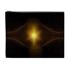 Background Christmas Star Advent Cosmetic Bag (xl)