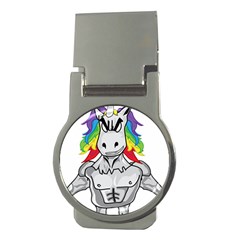 Angry Unicorn Money Clips (round)  by KAllan