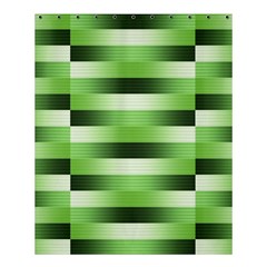 View Original Pinstripes Green Shapes Shades Shower Curtain 60  X 72  (medium)  by Mariart