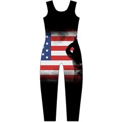 Honor Our Heroes On Memorial Day Long Sleeve Catsuit by Catifornia
