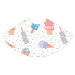 Hand Drawn Ice Creams Pattern In Pastel Colorswith Pink Watercolor Texture  Mini Flare Skirt by LimeGreenFlamingo